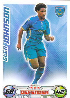 Glen Johnson Portsmouth 2008/09 Topps Match Attax #236